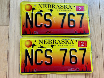 Pair of 2005 Nebraska License Plates