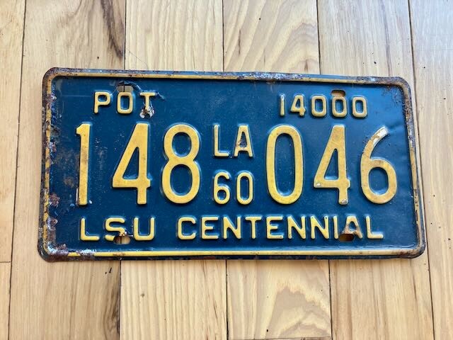 1960 Louisiana License Plate