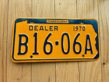 1970 Pennsylvania Dealer License Plate