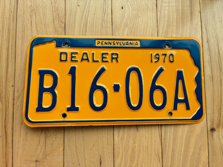 1970 Pennsylvania Dealer License Plate