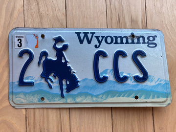 1994 Wyoming Vanity License Plate 2 CCS