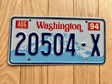 1994 Washington State Truck License Plate (Check With DOL First For YOM)