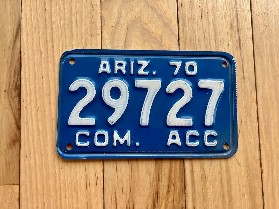 1970 Arizona Com ACC License Plate