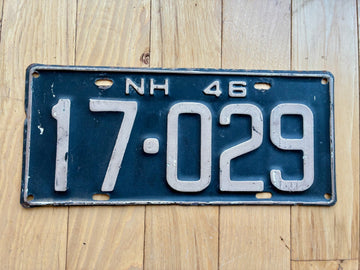 1946 New Hampshire License Plate