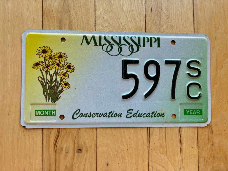 2002 Mississippi Conservation Education License Plate