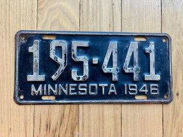 1946 Minnesota License Plate