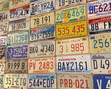 Starter pack of 10 state License Plates. Nice Mix of Antique License Plates for Sale Along with Newer versions