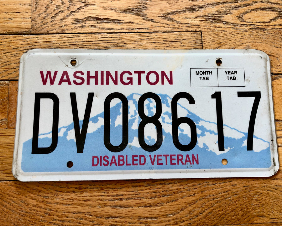 Washington State Disabled Veteran License Plate