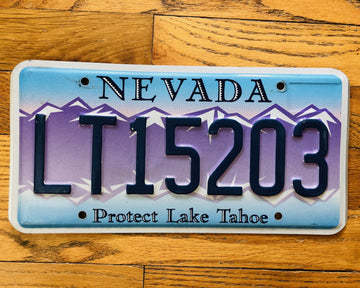 Embossed Nevada Protect Lake Tahoe License Plate