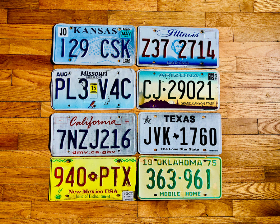Set of Route 66 License Plates in Craft Condition