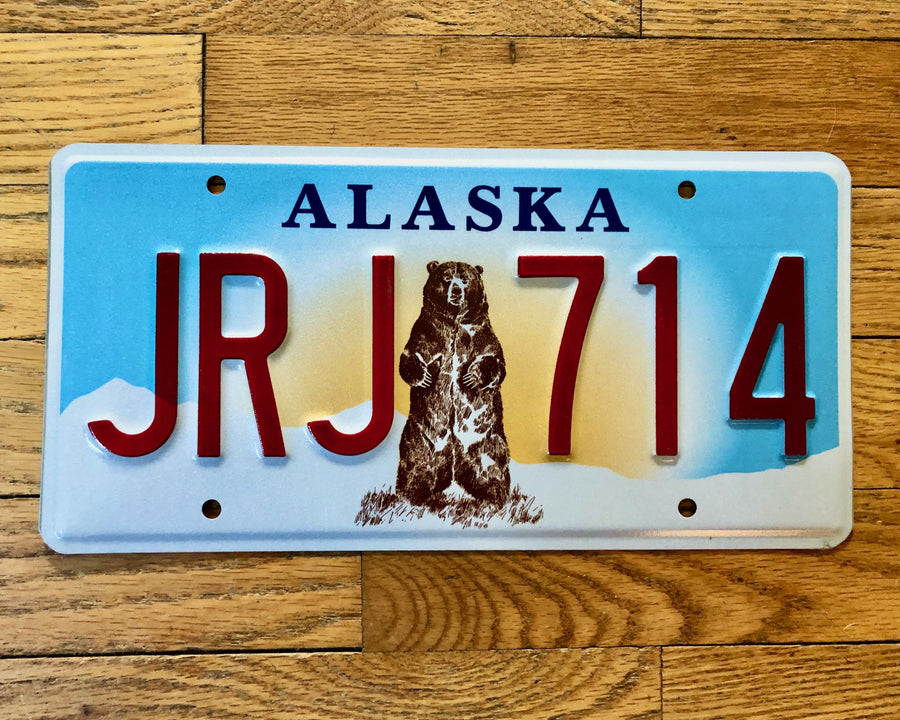 Alaska Bear License Plate