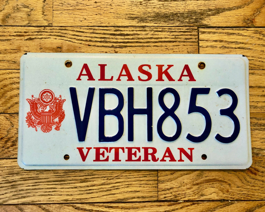Alaska Veteran License Plate