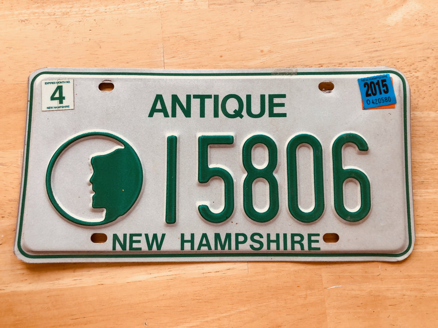 New Hampshire Antique License Plate