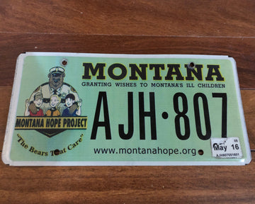 Montana Granting Wishes to Montana's Ill Children License Plate