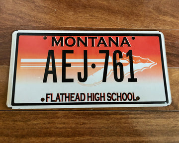 Montana Flathead High School License Plate