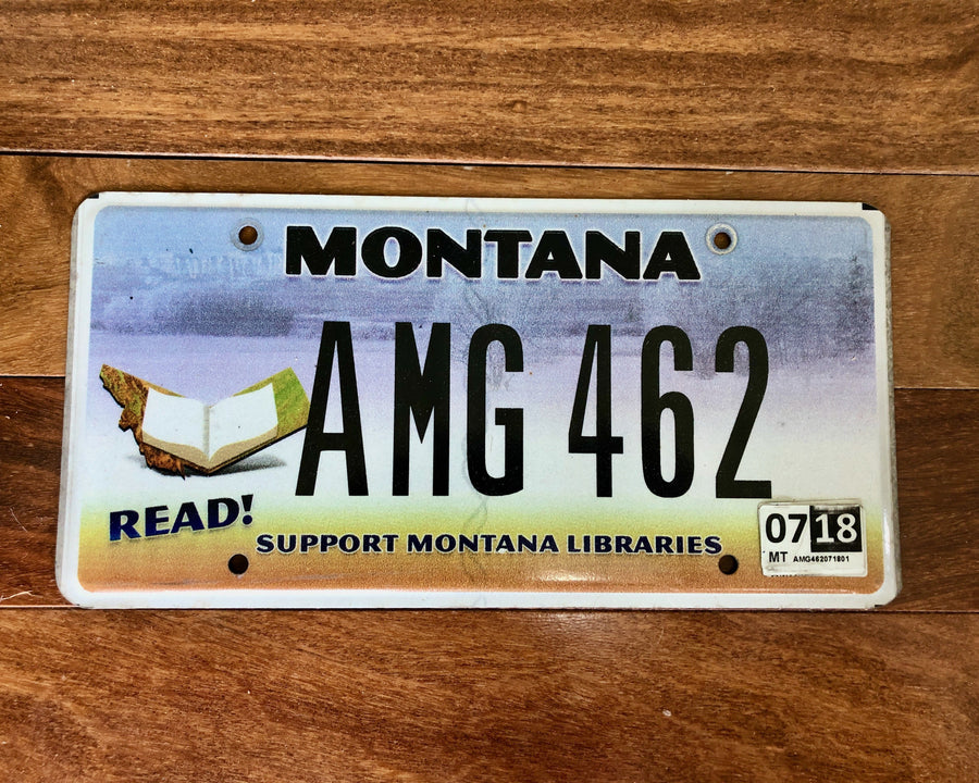 Montana Read/Support Montana Libraries License Plate