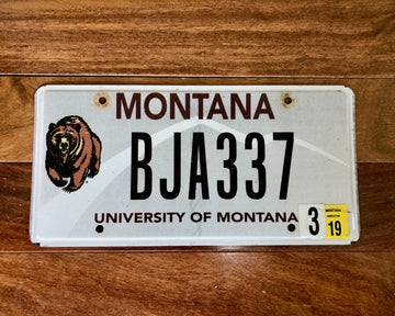 University of Montana License Plate