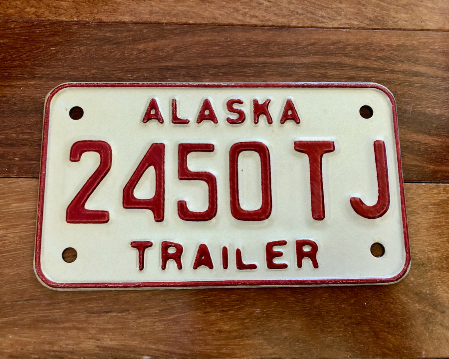 Alaska Trailer License Plate (7