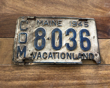 1945 Maine License Plate