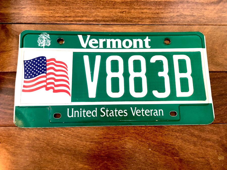 Vermont Veteran License Plate