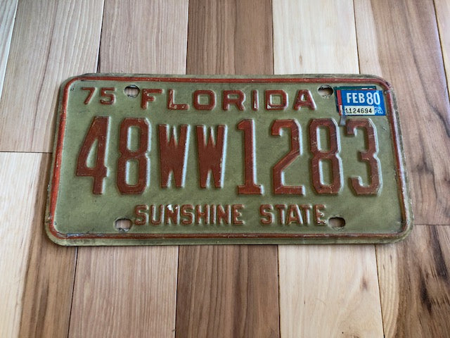 1980 Florida License Plate