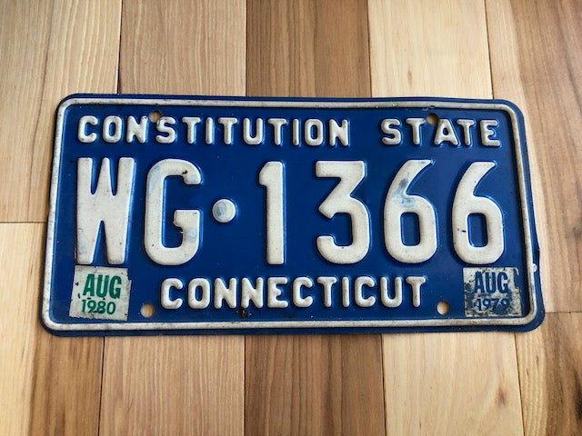 1979 Connecticut License Plate