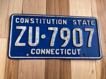 Connecticut License Plate