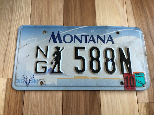 Montana National Guard License Plate