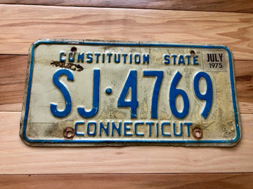 1975 Connecticut Constitution State License Plate