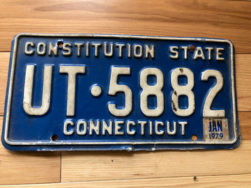 1979 Connecticut License Plate