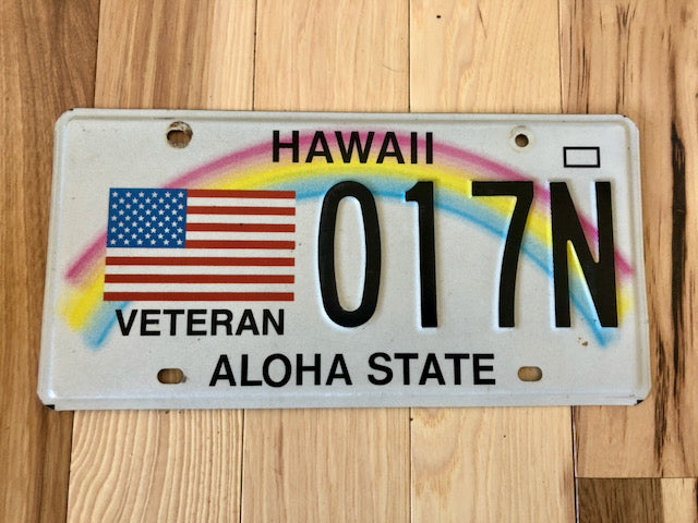 Hawaii Veteran License Plate