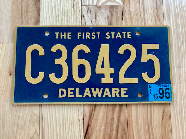 De Plate Examples Delaware License Plate – RusticPlates