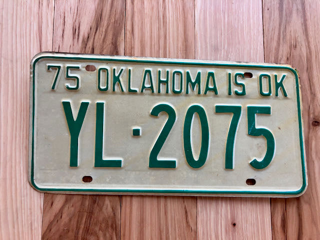 Oklahoma License Plate