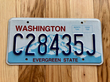 Washington State License Plate