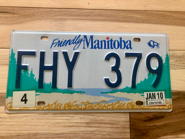 Manitoba License Plate