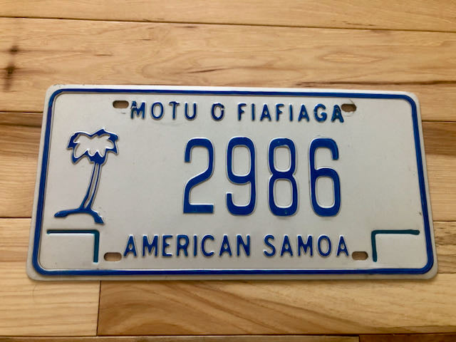 American Samoa License Plate