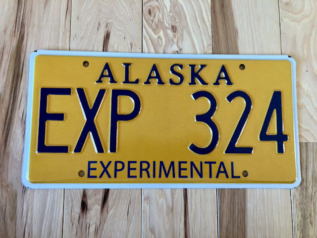 Alaska Experimental License Plate