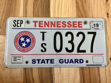 Tennessee State Guard License Plate