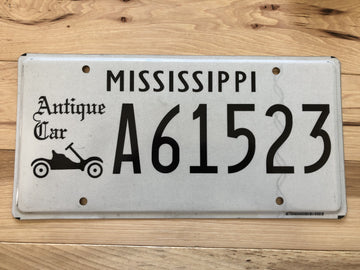 Mississippi Antique Car License Plate