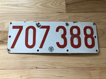 Belgium License Plate