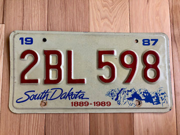 South Dakota License Plate