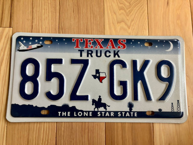 Texas Shuttle (Truck) License Plate