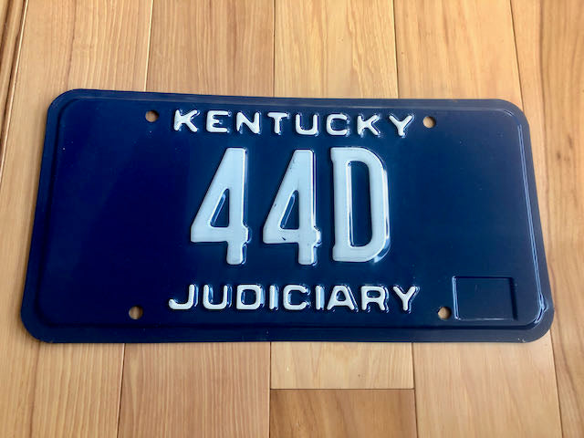 Kentucky Judiciary License Plate