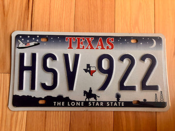Texas Shuttle License Plate