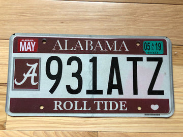 Alabama Roll Tide License Plate
