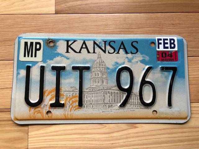Kansas State Capitol Building License Plate