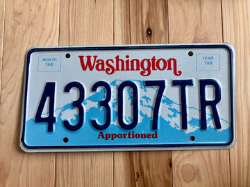Washington State Apportioned License Plate