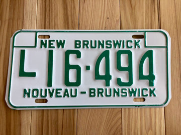 1979 New Brunswick License Plate