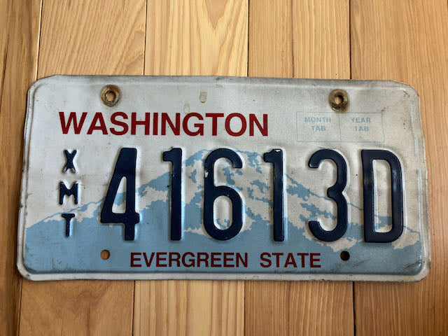 Washington Exempt License Plate