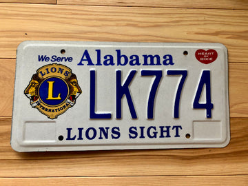 Alabama Lions Sight License Plate